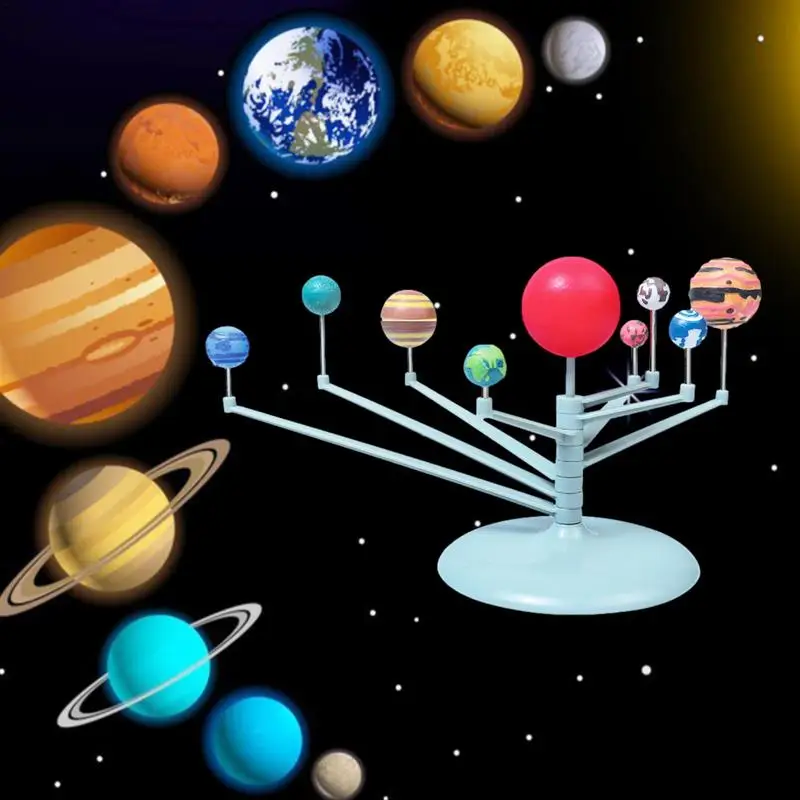 Solar System Planetarium Projector for Kids Glow in The Dark Solar System Model Kit with 8 Planets Model Astronomy Stem Planets Space Toys Educational