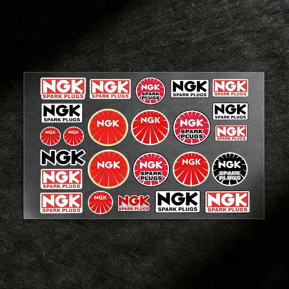 NGK 오토바이용 로고 반사 스티커, 헬멧, 스쿠터, 연료 탱크, 공구함, 레이싱용 방수 데칼