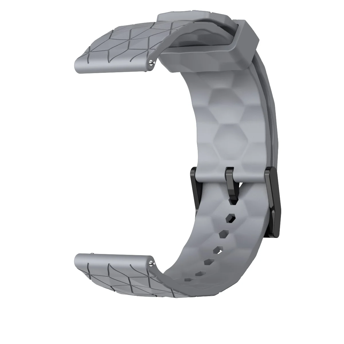 Versatile 20mm Silicone Smartwatch Strap - Universal Fit Bracelet
