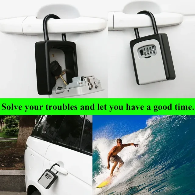 Secure External Password Storage Padlock Combination Lock Key Safe Key Box Lock box For Keys Lock Boxes key password box 3