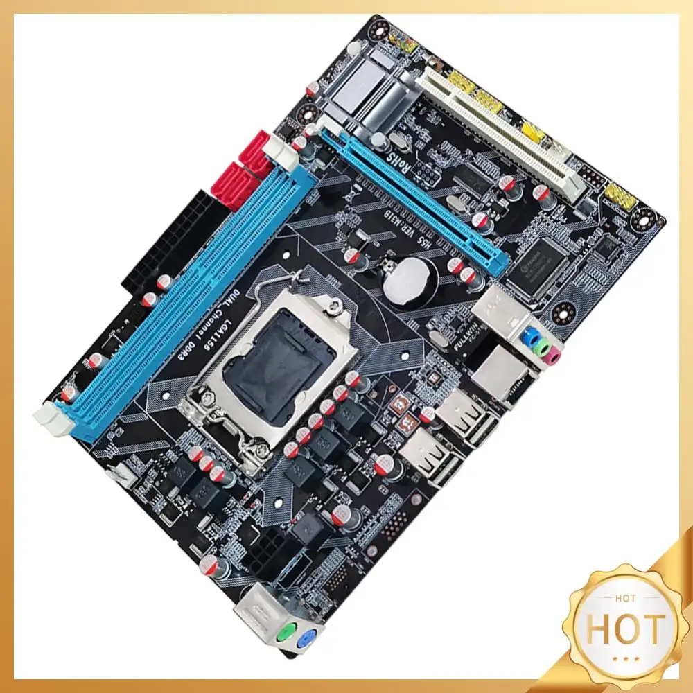 

LGA1156 Desktop Motherboard 16GB RAM DDR3 Memory Computer Motherboard 1600MHz PC Mainboard 4 SATA USB2.0 Dual Channel for I5 750