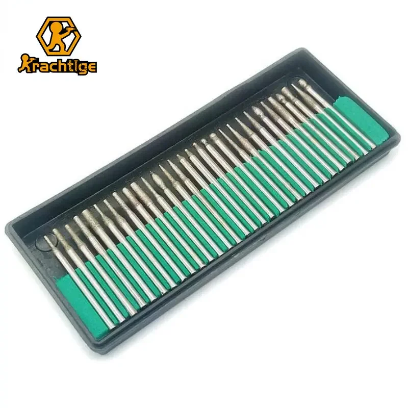 Krachtige 30Pcs Nail Art Electric Machine Grinding Heads Dremel Rotary Tool Drill Bit Diamond Burrs Alloy Grinding Head 30pcs bur tungsten steel drill grinding head tungsten carbide burrs mini drill diamond burs material accessories universal