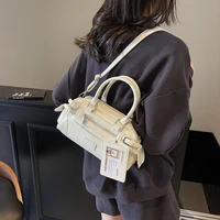 Design élégant brillant PU carré épaule et sacs à bandoulière solide fermeture éclair chaud à la mode Designer Style sacs à main pour les femmes 2025 nouveau 4