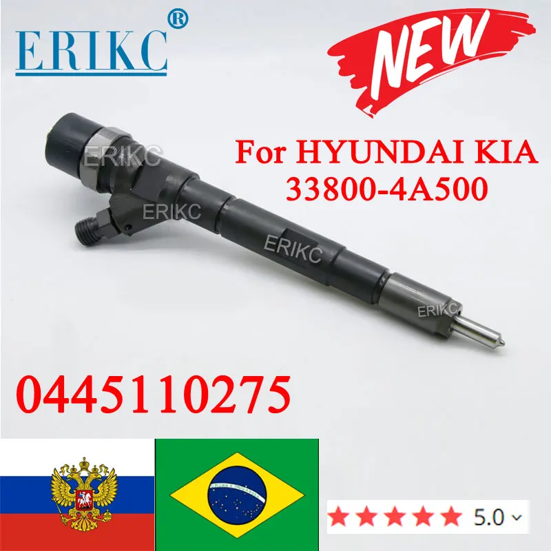 

New Diesel Fuel Injector Nozzle 33800-4A500 0445110275 For Hyundai Starex H1 I800 Iload for KIA Sorento 2.5 VGT 0 445 110 275