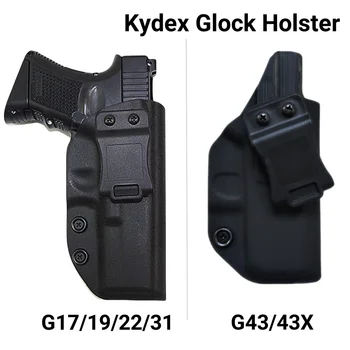 Glock 17、19、43 Holster IWB Kydex G19、43 For Pistol Concealed Carry Gun Storage Case Compatible G17 26 32 44 45 Accessories 1