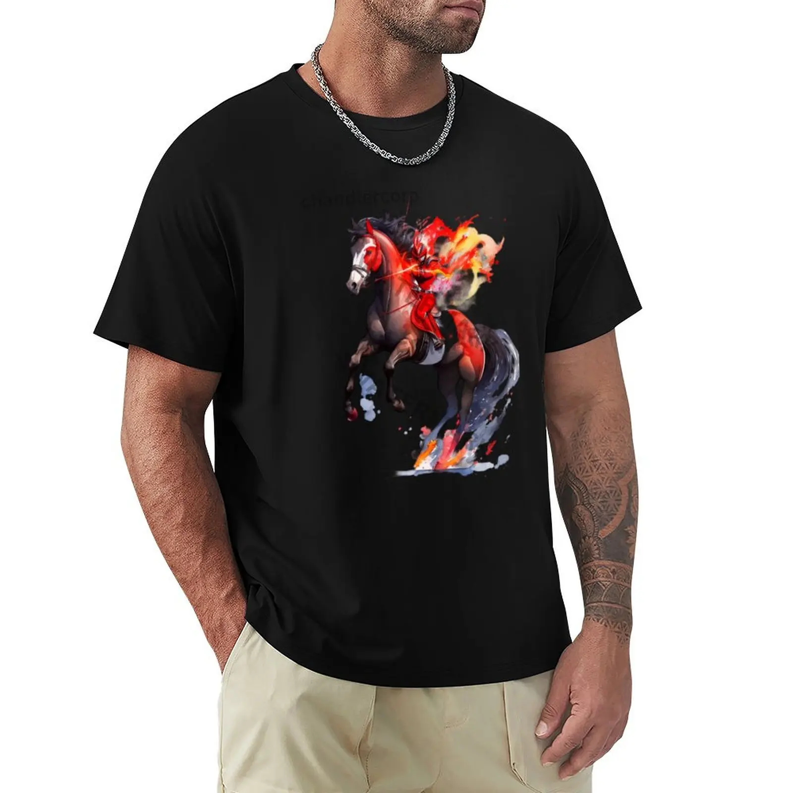 

Fire Horse T-Shirt blacks aesthetic clothes heavyweights Men's t-shirts