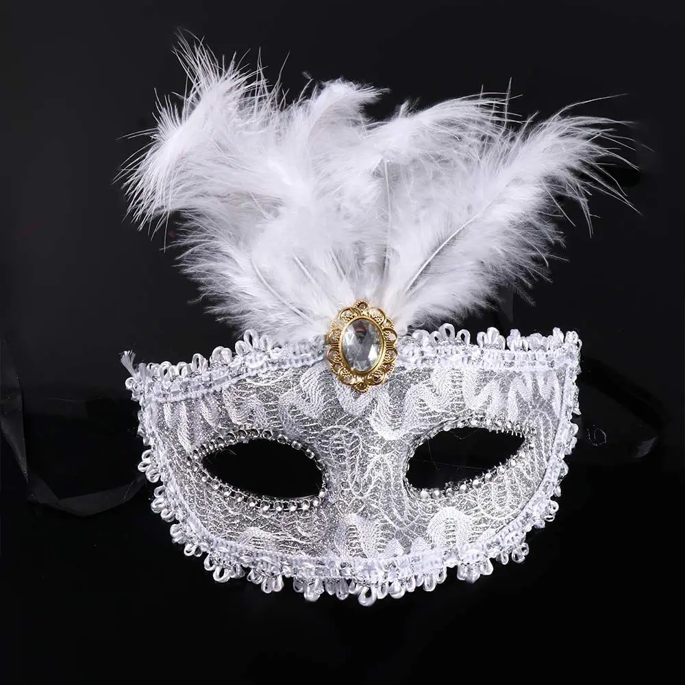 Masquerade Mask Party Woman Luxury Peacock Feathers Half Face Cosplay Costume Venetian For Children