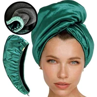 Microfiber Hair Wrap Towel Double Layer Curly Hair Turban Towel for Women Satin Hair Drying Towel for Curly Hair 1
