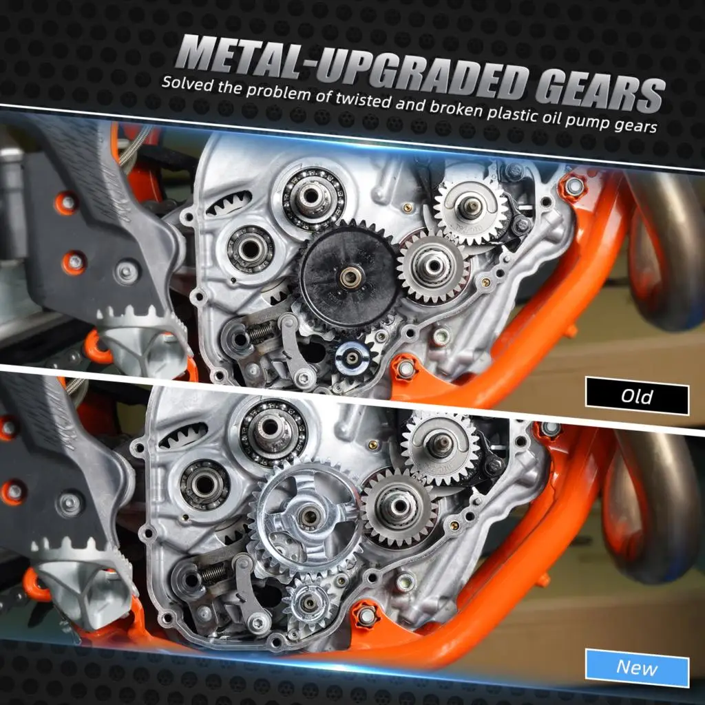 (EU-LAGER) Für KTM EXCF 350 SXF 450 Für Husqvarna FE 250 FE350 2017-2022 Für GasGas ECF 350 2021-2022 Motorölpumpen-Zwischenrad – Detail 5