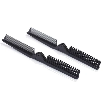 Spazzola per Capelli in Setole di Cinghiale Morbide, Portatile da Viaggio, Pieghevole, Antistatica, per Massaggio e Styling, Regalo per Uomini e Donne