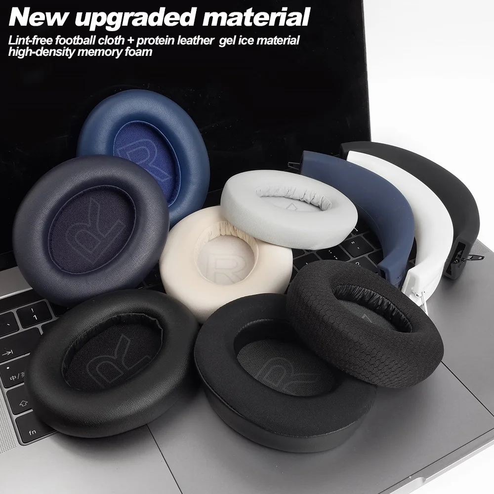 Earphone pads For Anker Soundcore Life Q20 BT replacement pink Earpads headphones Earmuffs Mesh Memory Covers Sponge Protein