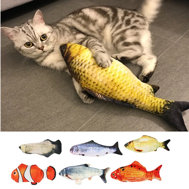 Cat Toy Simulation Fish Fishing Rod Chew Bite Toys Retractable Cat Stick  Catnip Pet Interactive Playing Kitten Toy Dropshipping - AliExpress