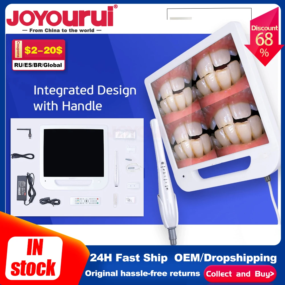 

10 Million Pixels Dental Intraoral Camera Wifi Windows HD Digital LCD Monitor Intra Oral Camera Dentistry Equipment Dentist