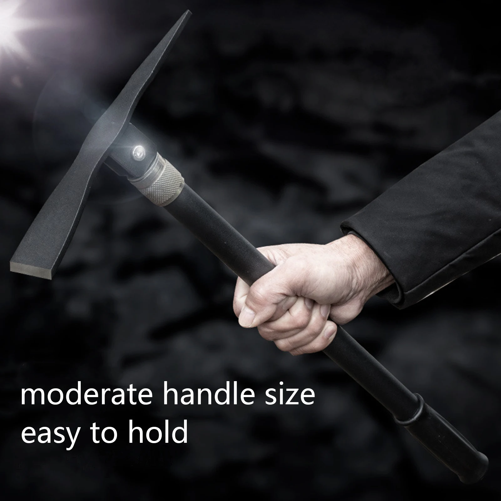 Manganese Steel Folding Shovel Hoe Pick Portable Camping Shovel Outdoor Garden Shovel Multipurpose Digging Tool 4
