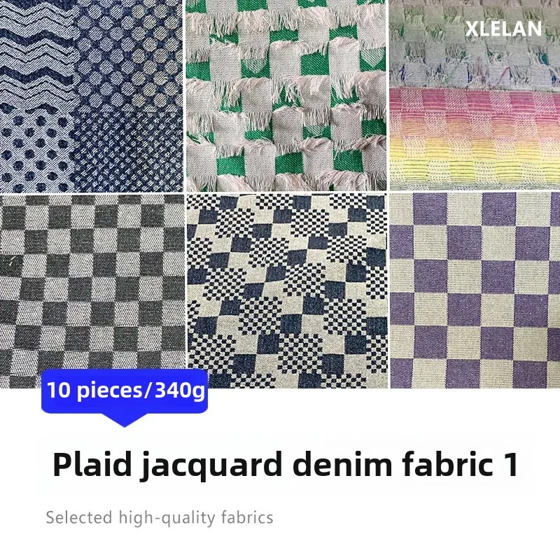 Washed Denim Fabric No Stretch Floral Embroidery for Shoes Caps Clothing Jeans Material Cotton Fabric for Men Women Children