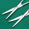 Nasal peeling blunt head scissors straight elbow tissue scissors 1pcs 6