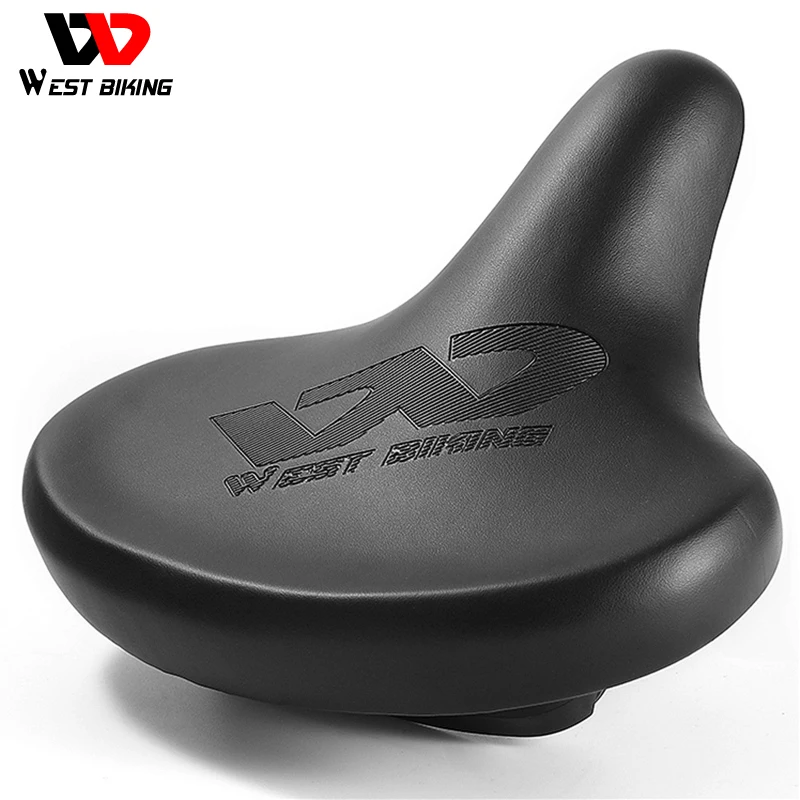 

WEST BIKING Super Comfortable Bicycle Saddle Ergonomic Widen Cushion Pad MTB Road Bike Saddle Breathable Shockproof Cycling Seat