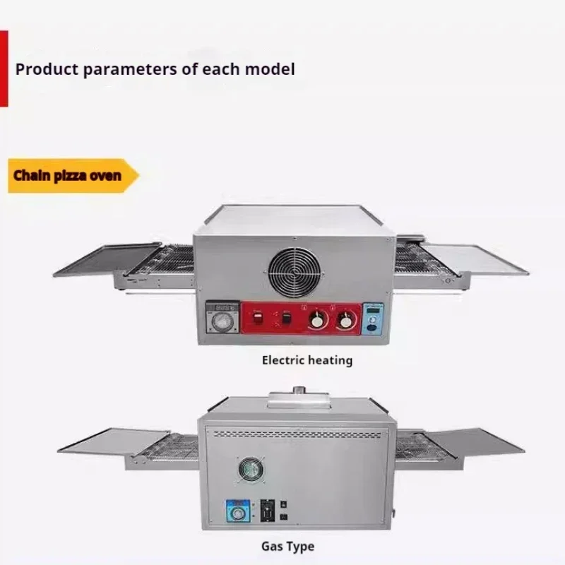 Electric Conveyor Pizza Oven Commercial 12 Inch Pizza Stove Oven Large Dispenser Cake Bread Pizza Making Machine 380V/220V 6