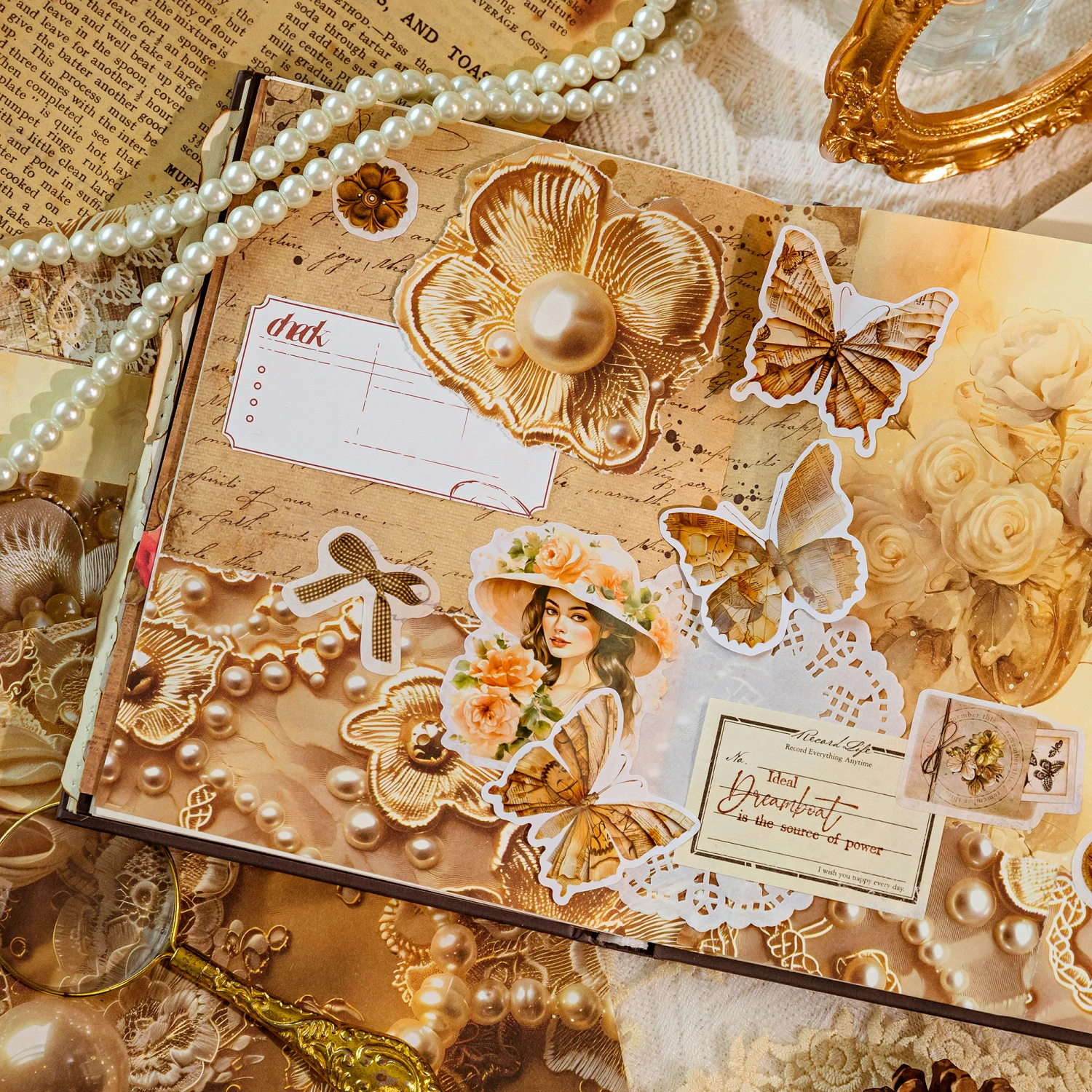 Dream garden Series Vintage Material Decorative Paper 20 pcs Diy Diary Album Scrapbooking Material Junk Journal Supplies