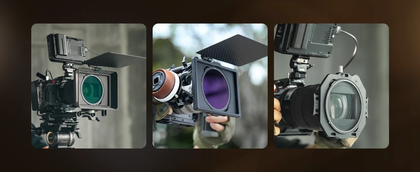 SmallRig LITE Matte Box mit verstellbarer Klemme, DSLR Matte Box mit Fiber Top Flag für 4x5,65 Filter/Rundfilter -4409 – Detail 7