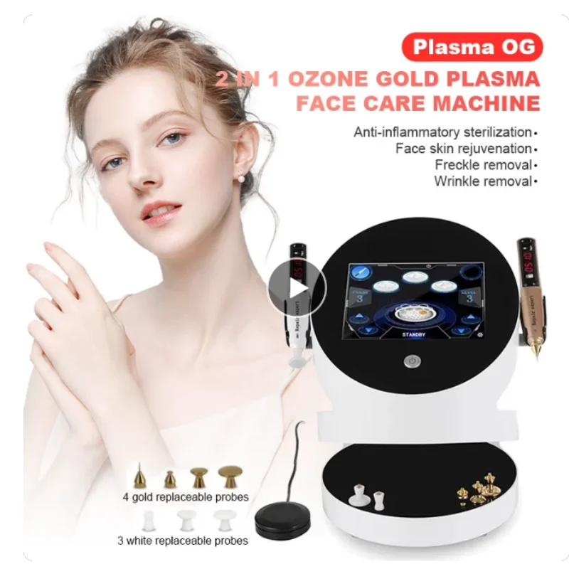 

2 In 1 Ozone Plasma For Removal Freckle Mole Facial Lifting Skin Tightening Acne Scar Removal Fibroblast Plasma Pen Machine