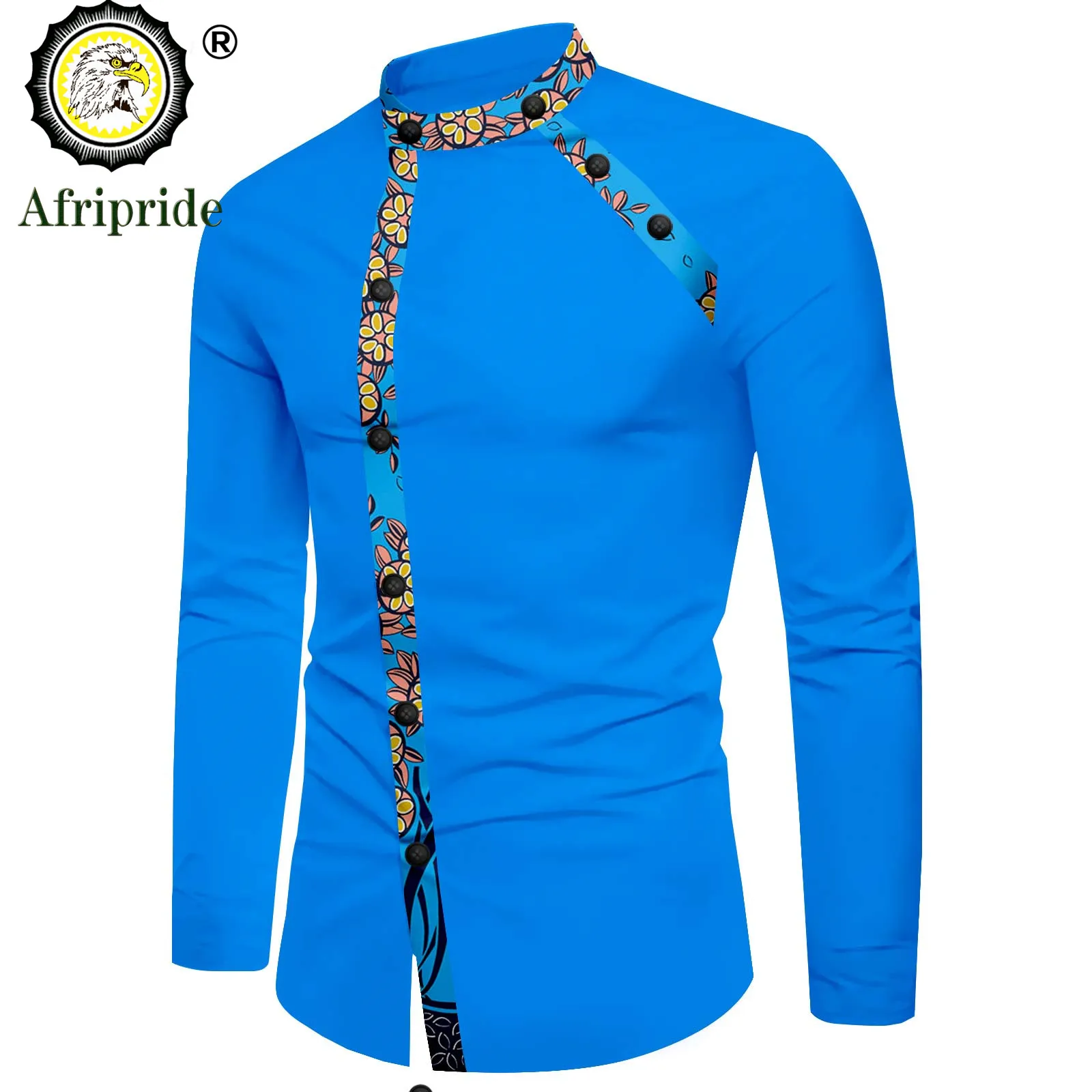 African Shirts for Men Print Clothing Dashiki Tops Ankara Formal