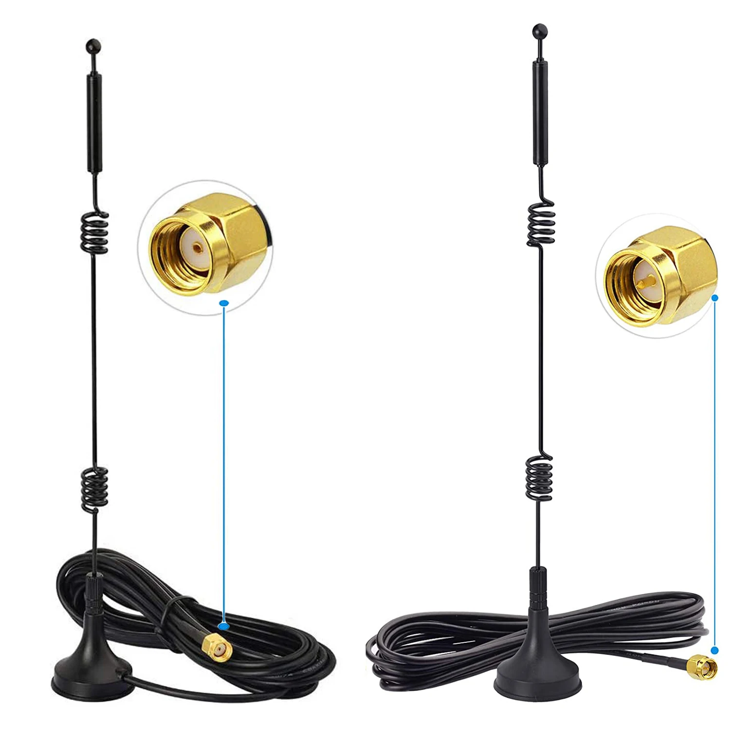 Base De Antenas Magnéticas, 5m Rg58 Cable Sma Macho A Pl 259 | Cuotas