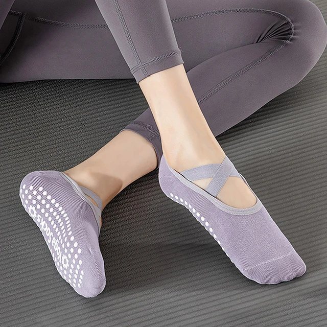 Yoga Socks Professional Anti Slip Socks Woman Sport Sweat-absorbent Breathable Pilates Socks Ladies Ballet Dance 4