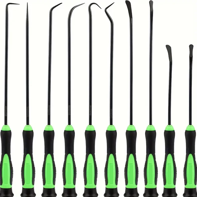 Outil de crochet et de sélection 10 pièces, ensemble d'outils de sélection pour joint d'huile de voiture/joint d'étanchéité de joint torique extracteur de crochets de sélection 1