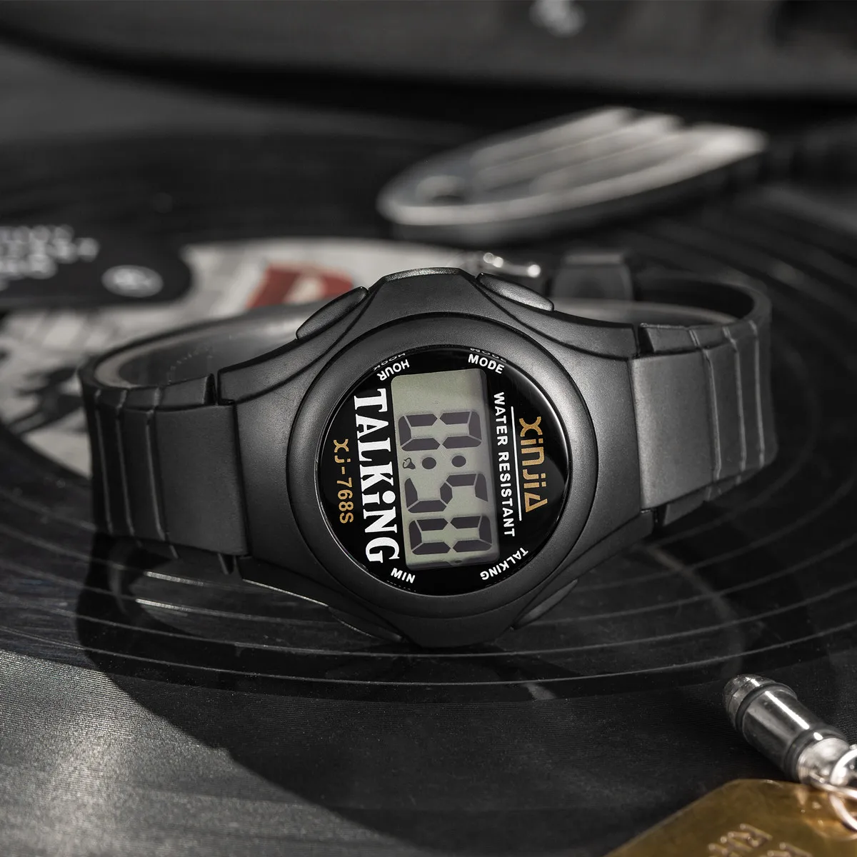 French Talking Watch For the Blind and Elderly or Visually Impaired People Electronic Sports Wristwatche 768TF For digital watch digital wristwatch