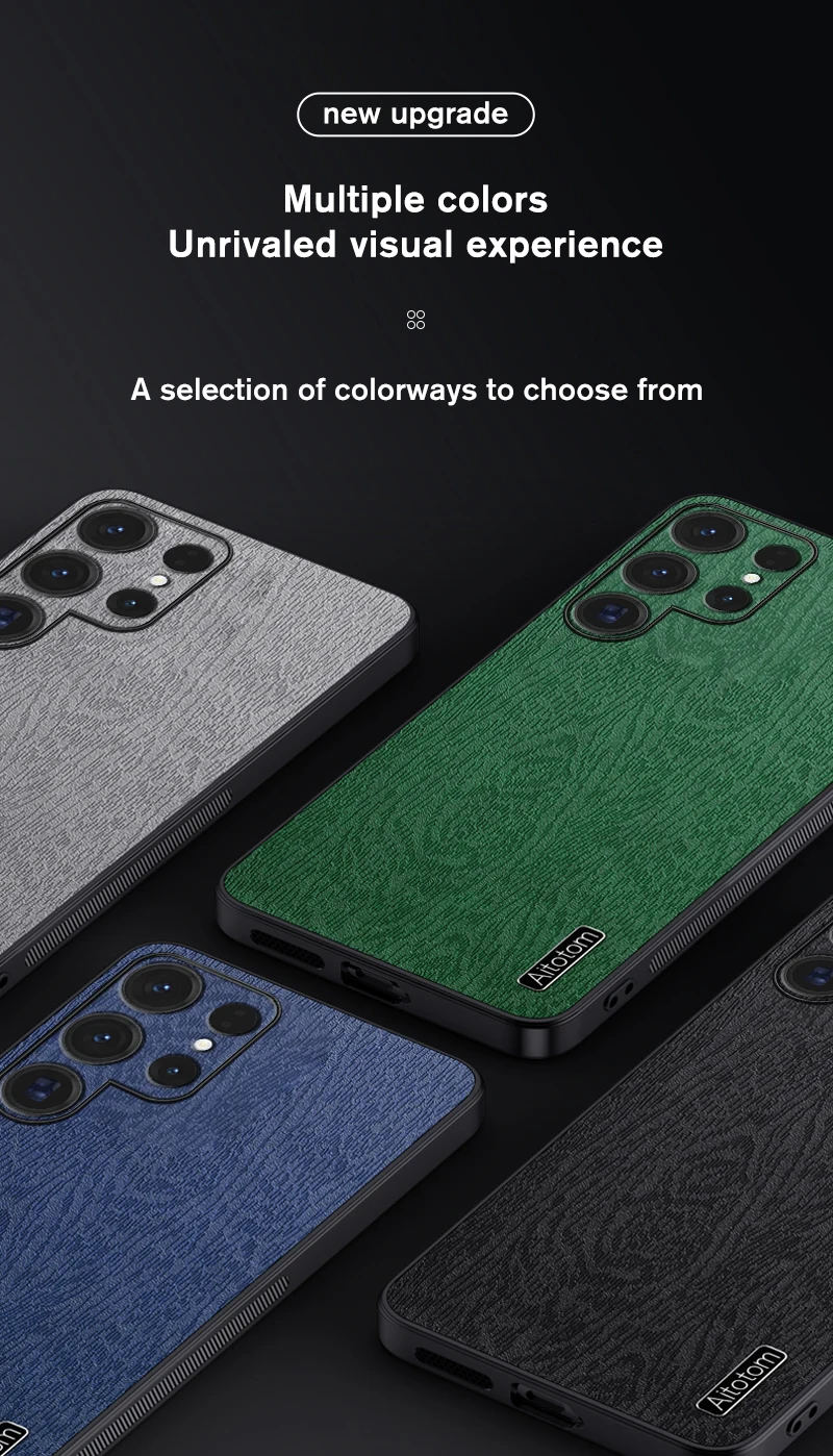 Tree Pattern Leather Matte Back Cover For Samung Galaxy S24 5G Cae Silicone Shockproof Coque SamungS24 S 24 Ultra_voghion.com