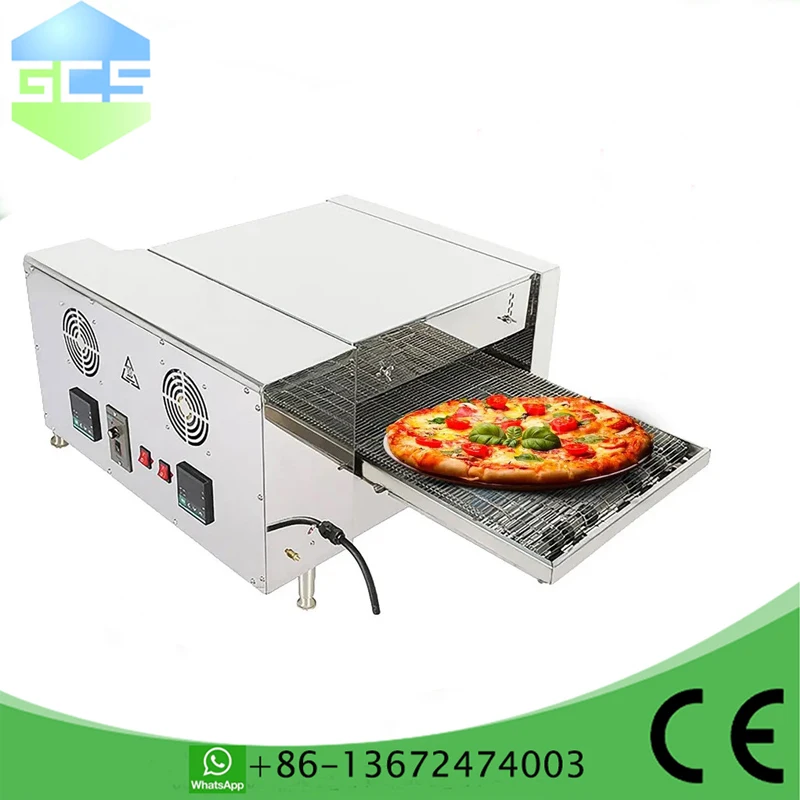 110V 220V Commercial Conveyor Pizza Oven â€” Chain-Baked Perfection for Fast Food Titans
