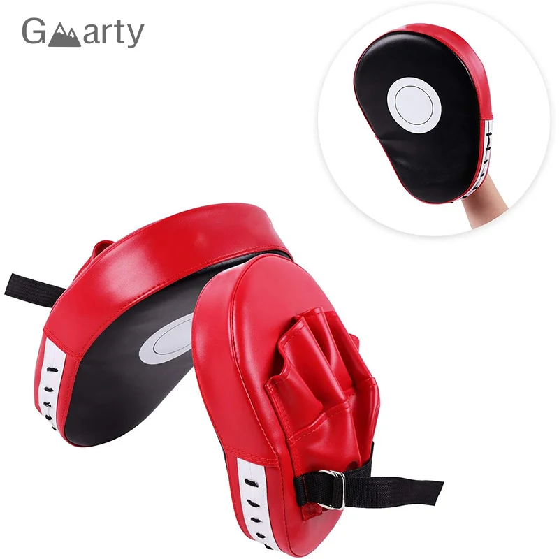 2pcs Curved Boxing Bag Boxing Equipment Focus Punching Bags For Taekwondo Muay Thai Karate Adults Kids PU Training Paws Pads