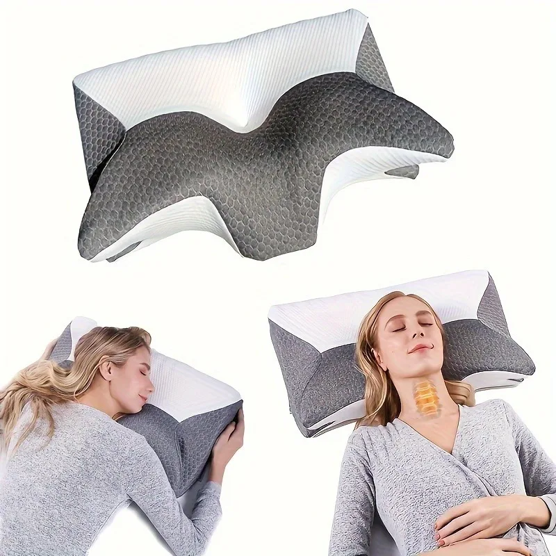 1 Pack Neck Pillow Orthopedic To Help Sleep And Protect The Neck High Elastic Soft Washable Pillows Bedding For Hotel Home 1
