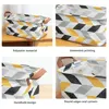 1PC Fabric Geometric Pattern Box Storage Basket Desktop Items Book CD Handheld Storage Organizing Box Household Storage Products 4