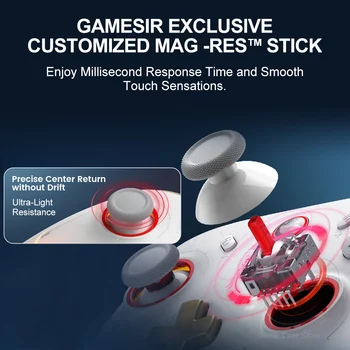 Gamesir Cyclone 2 Pro Nintendo Switch Wireless Gaming Controller RGB Gamepad for Switch PC Android Ios New MAG-RES TMR Joysticks 5