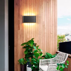 12w LED Wall Light Outdoor Waterproof wall lamp Aluminum Modern Nordic Style Indoor Wall Lamps Living Room Porch Garden Lamp