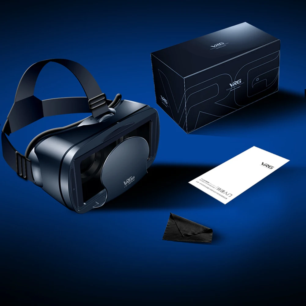 Virtual Reality 3D VR Headset Smart Glasses Helmet for Smartphones Cell Phone Mobile 7 Inches Lenses Binoculars for Phone