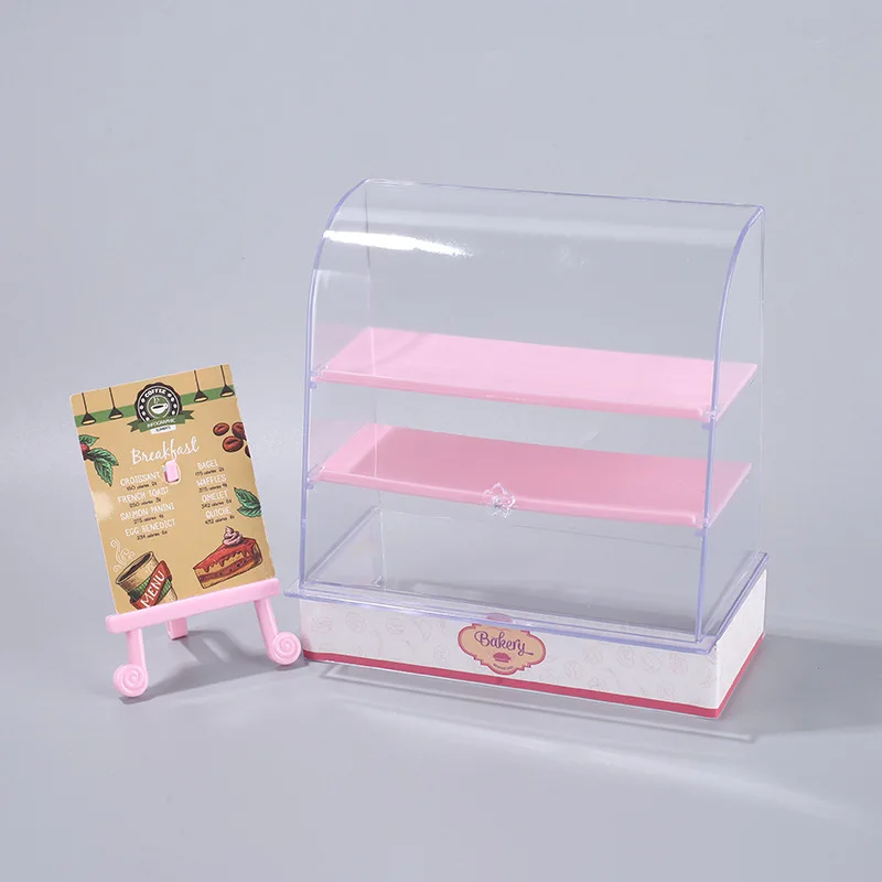 

1:12 Dollhouse Cake Cabinet Dessert Shelves Miniature Food Play Miniature Toys Mini Model Play House Hand DIY Small Ornaments