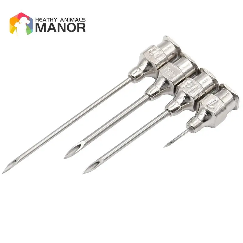 10Pcs Stainless Steel Veterinary Needle Syringe Needle Dispensing Needles Laboratory Sampling Needle Livestock Accessories 3