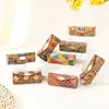 Patterned Jewelry Box Stylish Lipstick Storage Box Natual Cork Retro Style Portable Travel Jewelry Storage Mini Lipstick Case 2