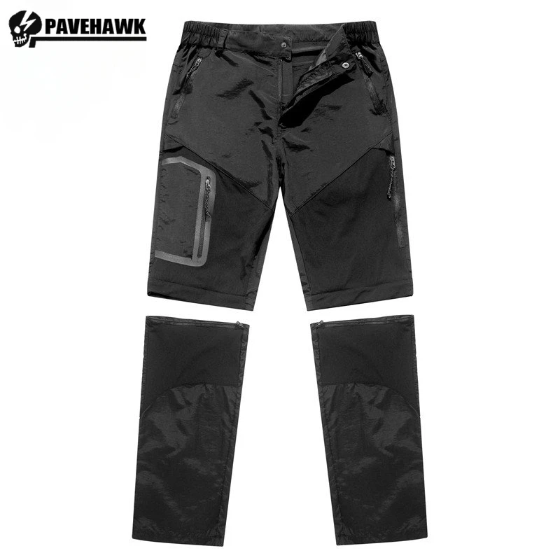 

Mens Mountaineering Quick Drying Pants Thin Sports Casual Waterproof Straight Leg Trousers Detachable Two Sections Joggers