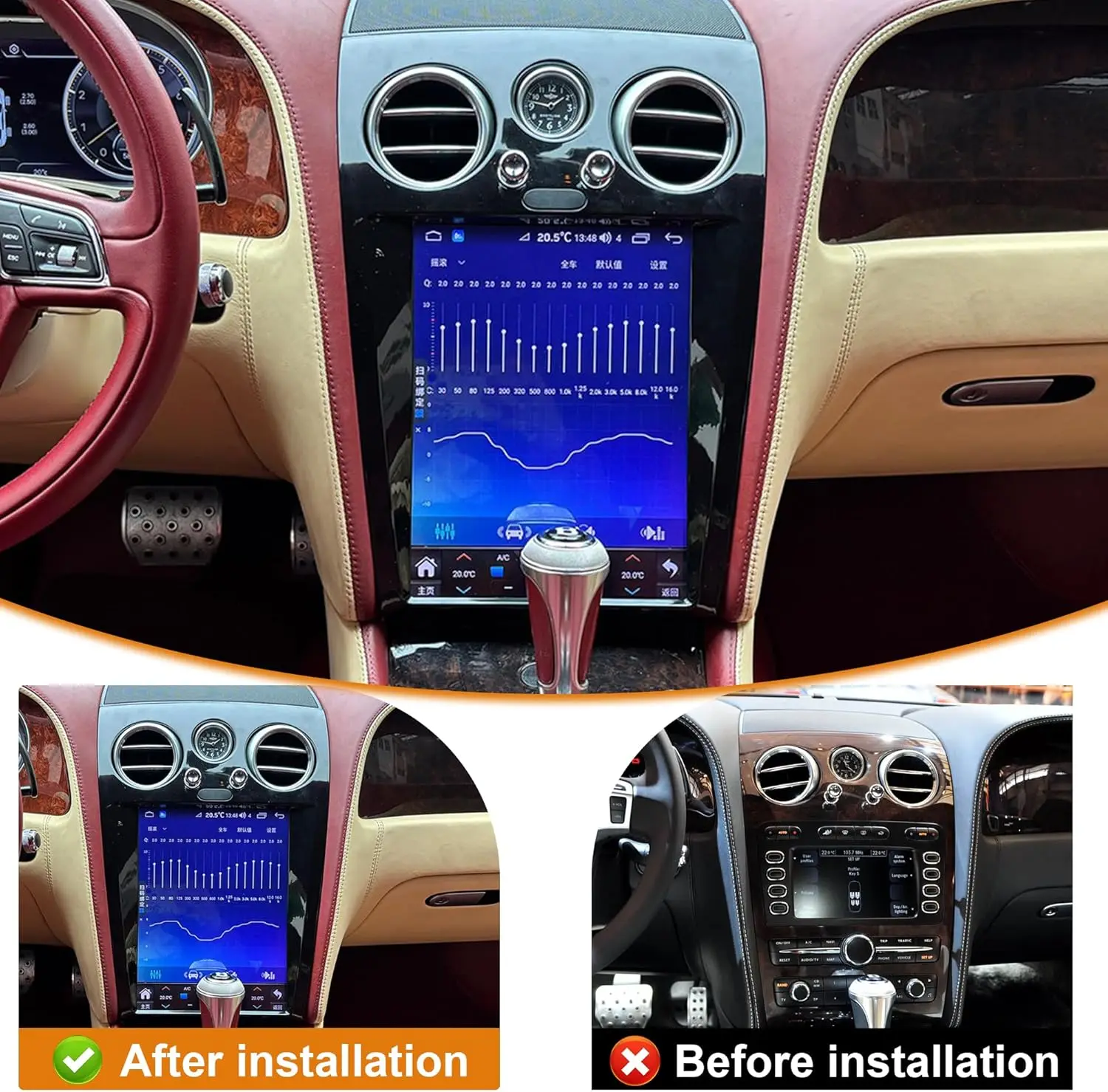 12.1"Android Car Radio For Bentley Flying Spur/Continental 2005-2019 Multimedia