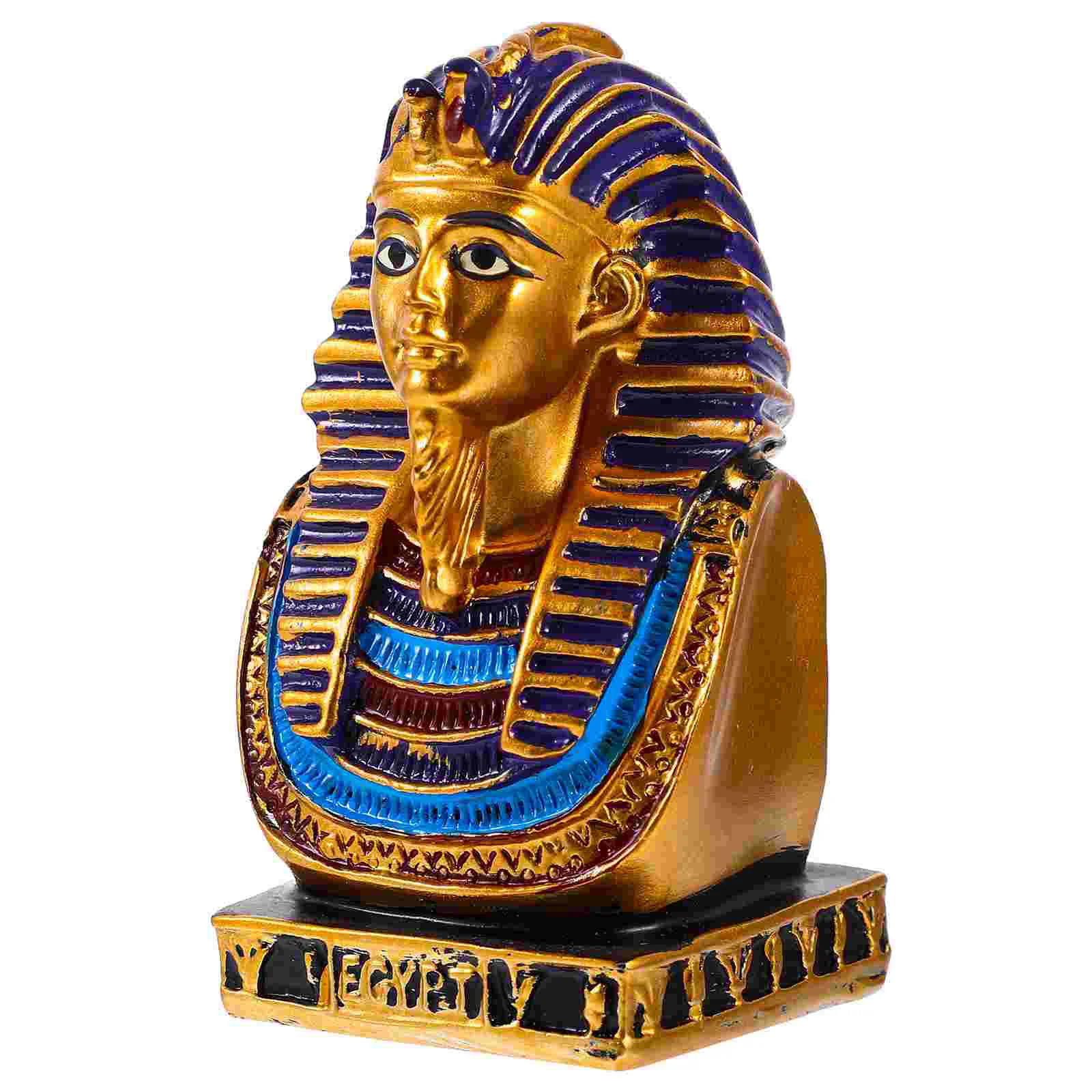 

Egyptian Style Pharaoh Resin Decor Tabletop Retro Egyptian Pharaoh Ornament