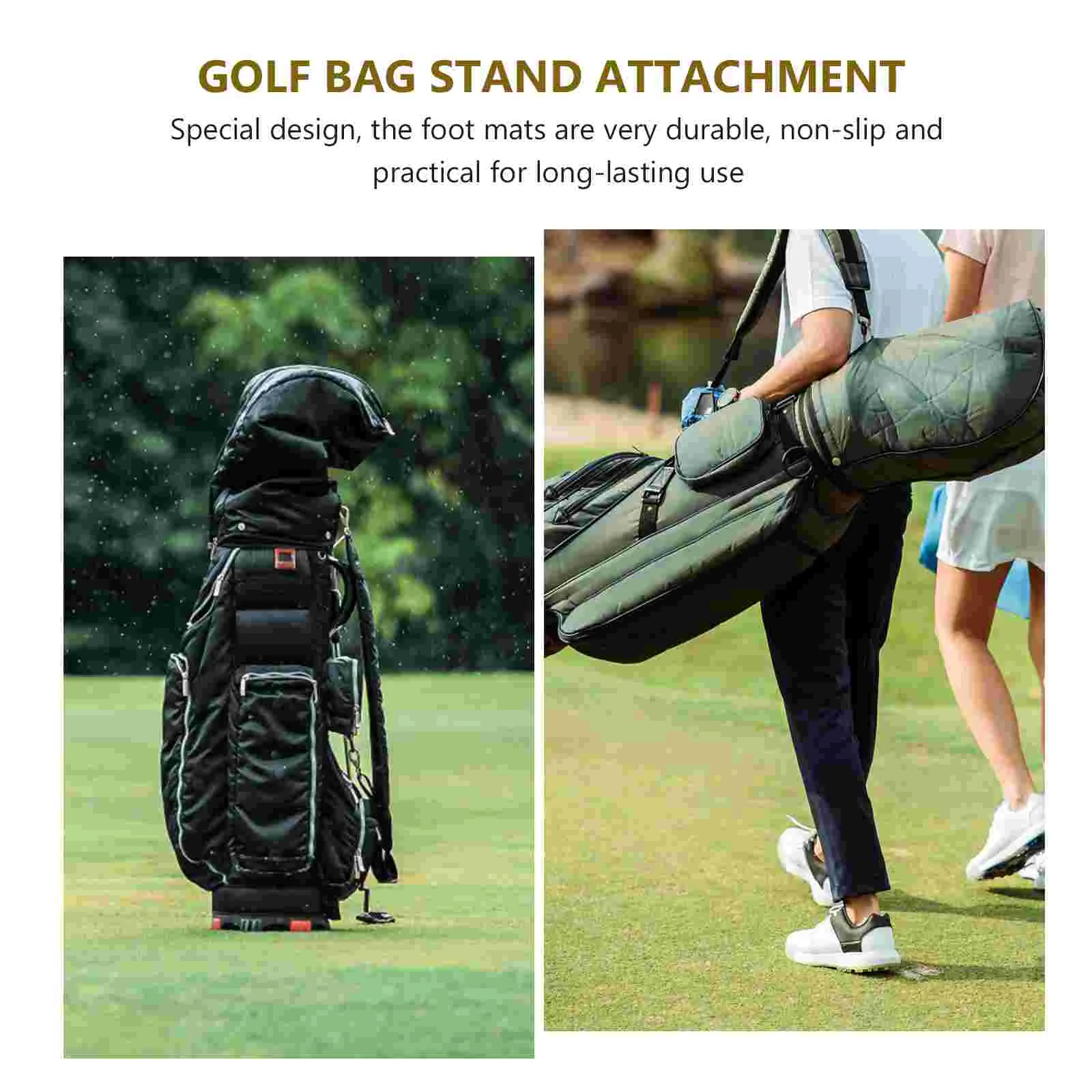 2 Pcs Bag Rubber Feet Golf Stand Pads Golfing Supplies Household Unique Accessory Attachment Replaceable Stoppers 3