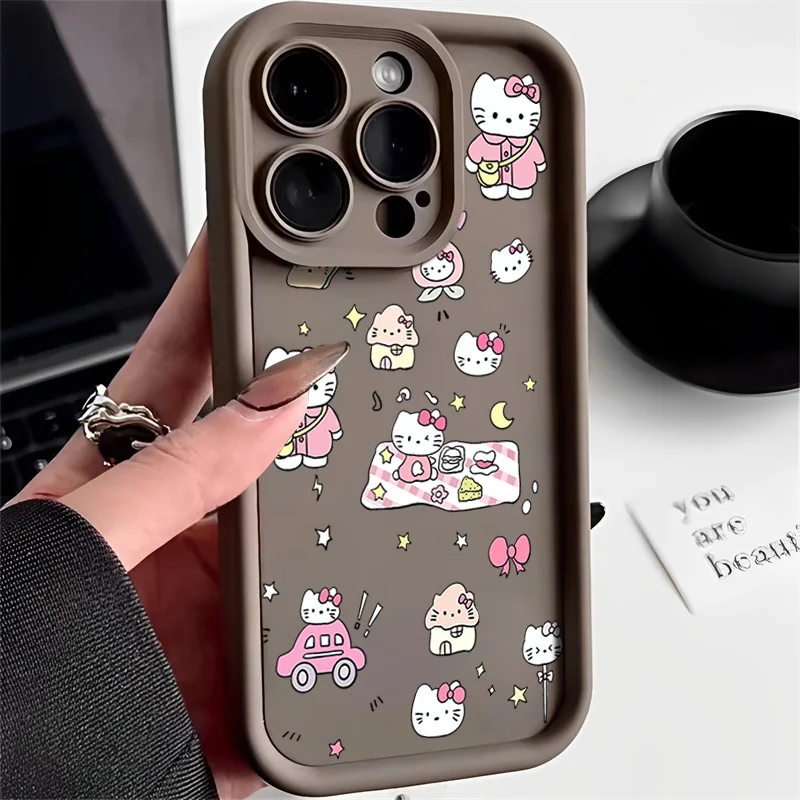 thumbnail image 1 of Sanrio funda de Hello Kitty para Samsung Galaxy, S23, S22, S21 Ultra Plus, S20 FE, A54, A53, A52, A52S, A51, A50, A50S, A34, A33, A32, 5G, 4G, 1 of 5