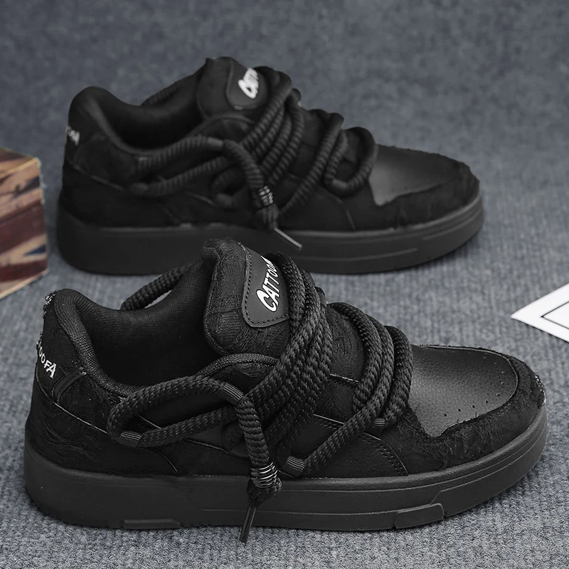 

New Trendy Korean Style Student Bread Shoes Casual Men's Vulcanized Shoes