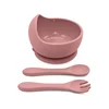 Baby Suction Cup Silicone Bowl Tableware Children's Tableware Baby Feeding Tableware Supplementary Food Bowl Children's Bowl 5