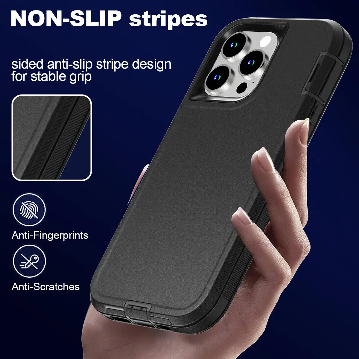 Ultimate 3-in-1 Heavy Duty Armor Shockproof & Dust-Proof Phone Case Cover