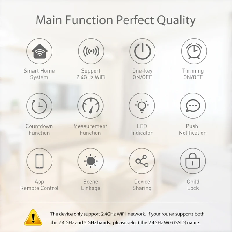 Matter 16A Wifi Smart Socket EU Plug with Power Monitor Tuya Smart Home Applianc